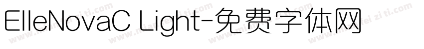 ElleNovaC Light字体转换